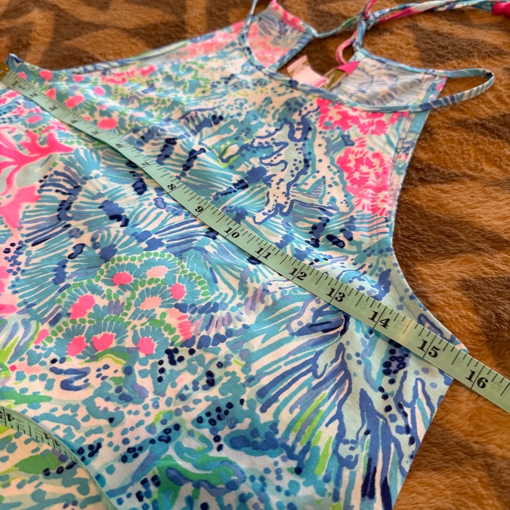 LILLY PULITZER Margot Swim Dress XXS Pink Blue Multi - Picture 6 of 9